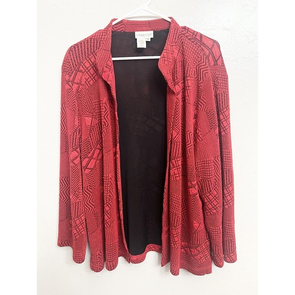 Coldwater Creek  XL Cardigan Jacket Topper Stretch Open Front Long Sleeve USA - Picture 1 of 9